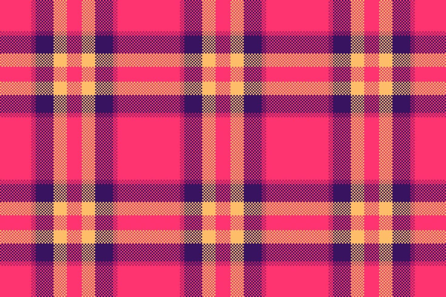 nahtlos prüfen Plaid von Tartan Textur mit ein Hintergrund Stoff Muster Textil. vektor