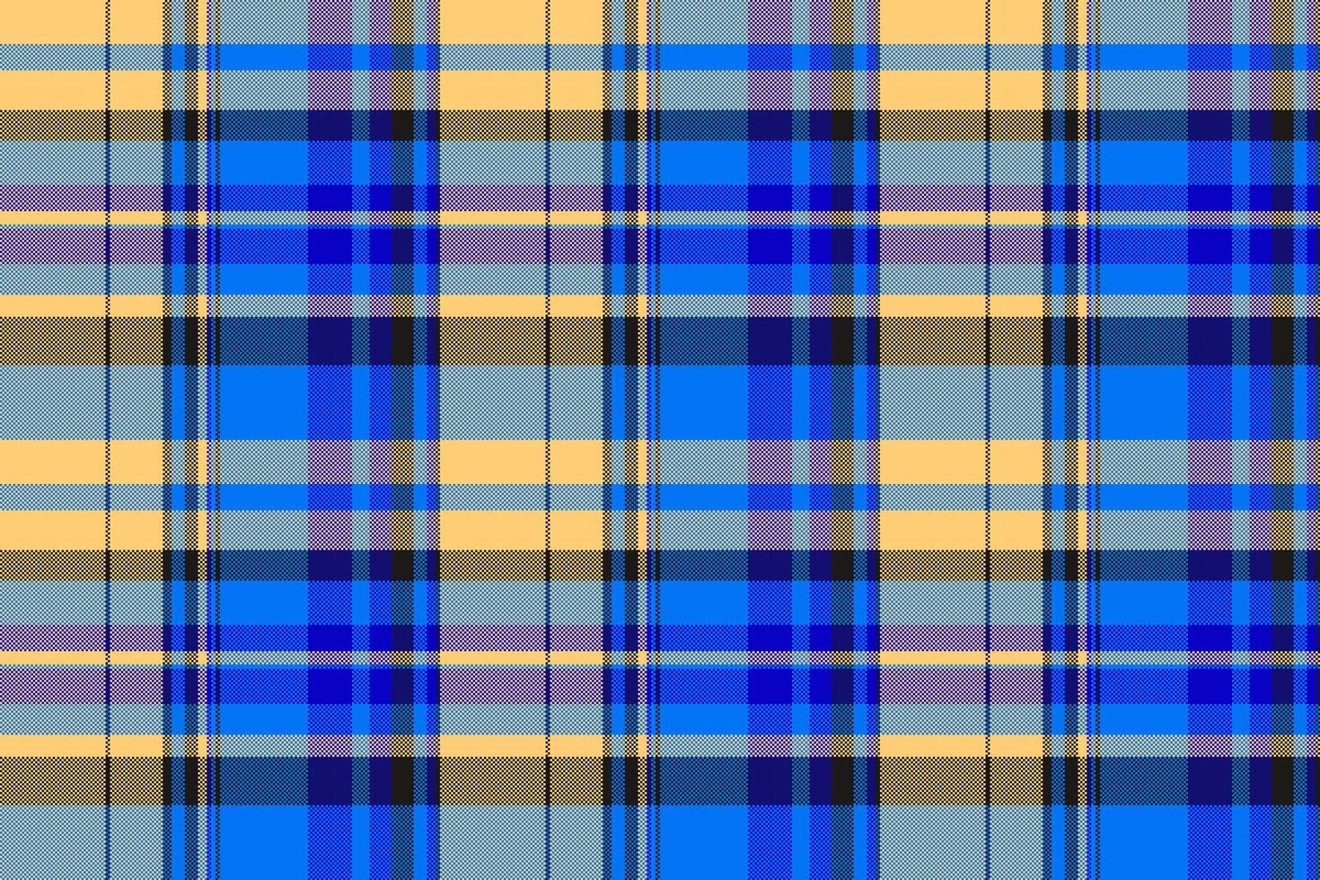 Hintergrund Stoff von Textil- Tartan Plaid mit ein Textur nahtlos prüfen Muster. vektor