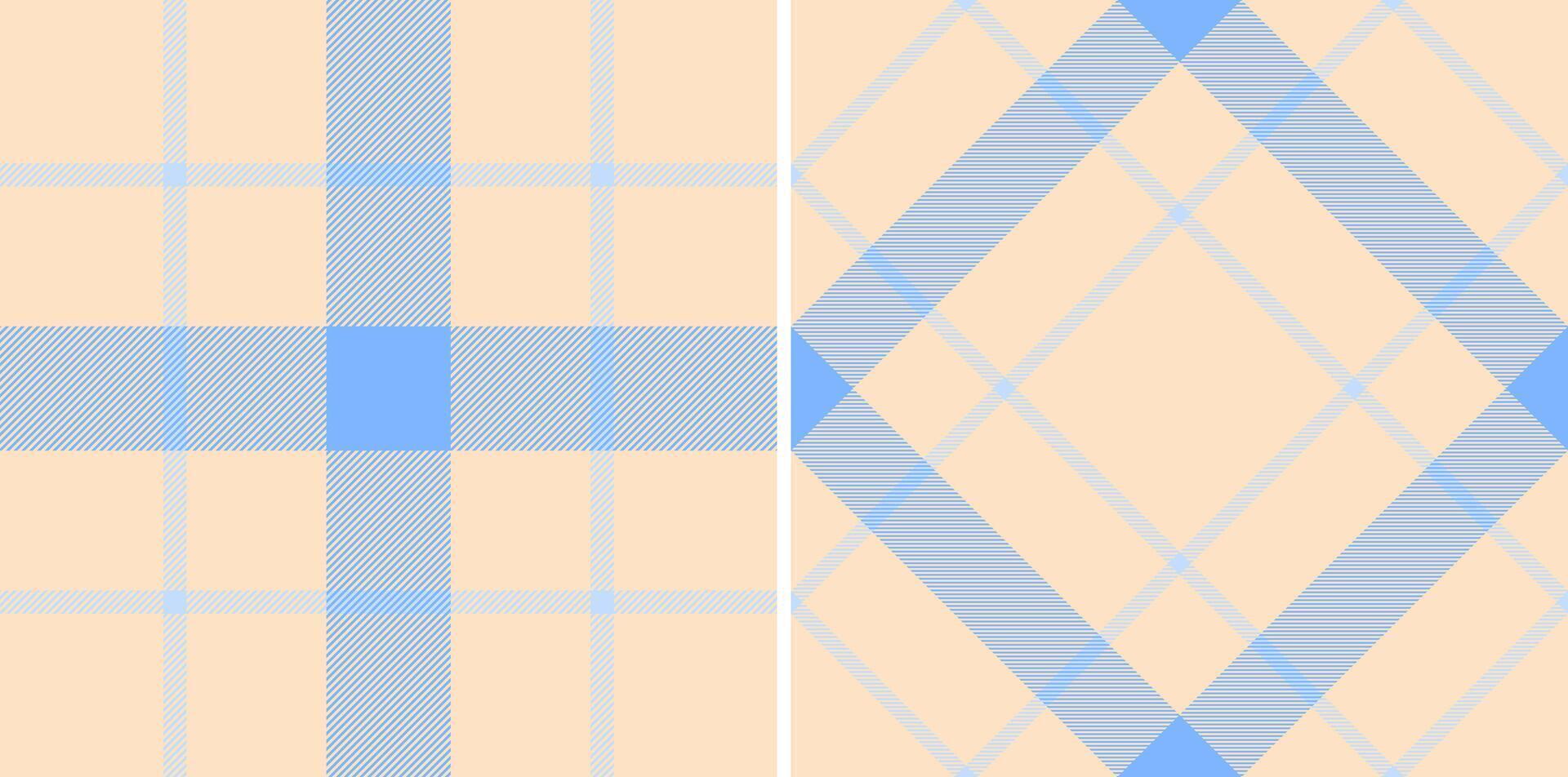 Textur prüfen von Hintergrund Textil- Plaid mit ein Stoff nahtlos Muster Schottenstoff. vektor