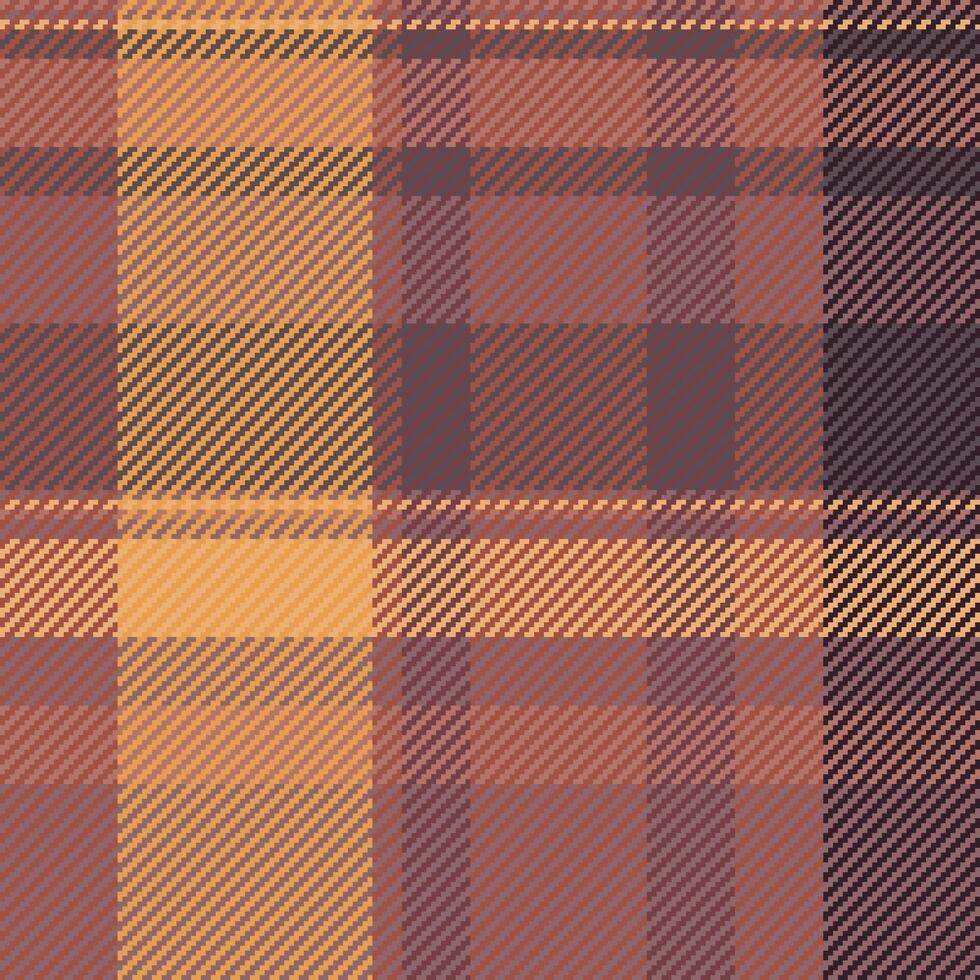 Plaid nahtlos prüfen von Textil- Tartan mit ein Stoff Hintergrund Muster Textur. vektor