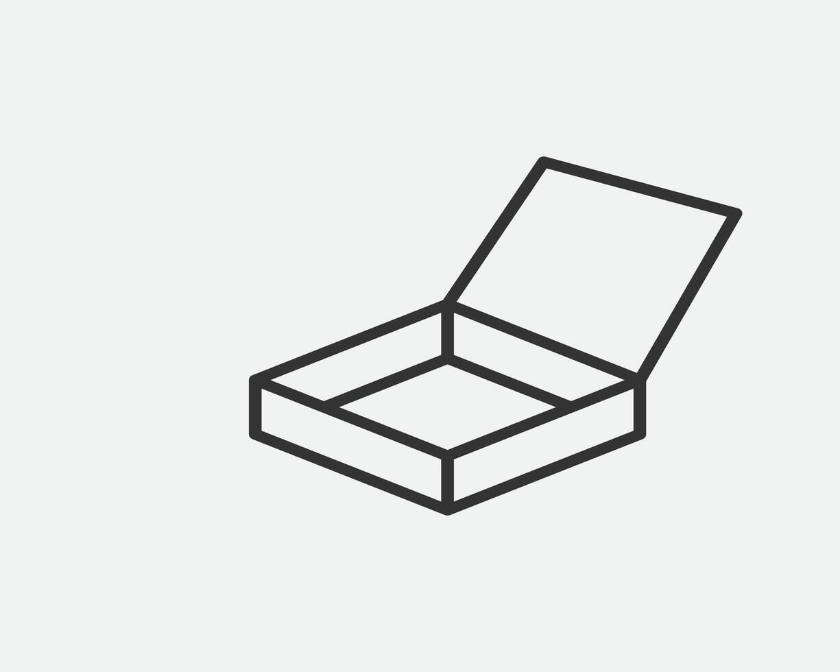 Lieferung Verpackung Symbol. Ladung Karton Box Symbole. Karton Paket Zeichen von Linie geometrisch Formen. vektor