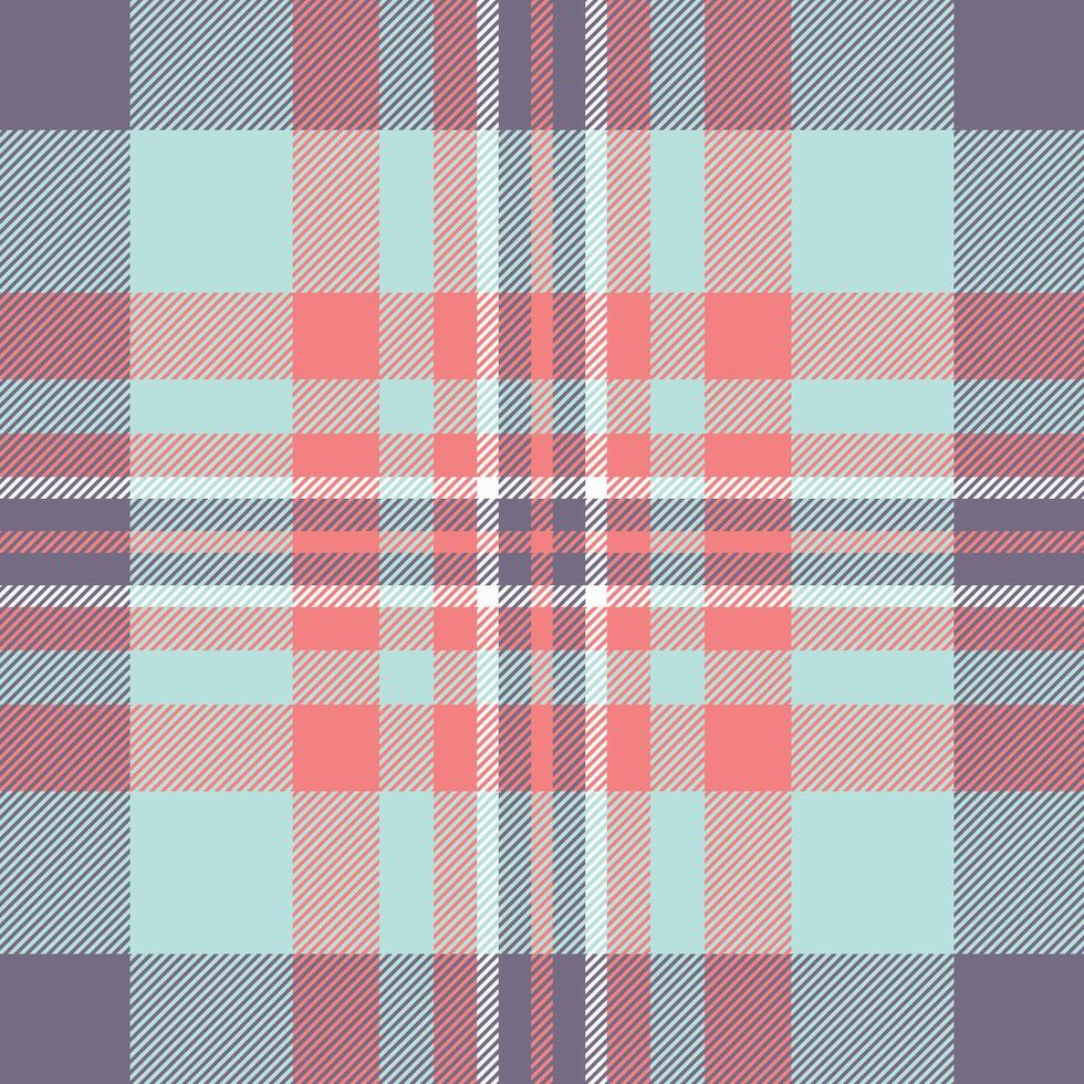 heftig Stoff Textil- überprüfen, Geschäft Textur nahtlos . Struktur Hintergrund Tartan Plaid Muster im Licht und Pastell- Farben. vektor