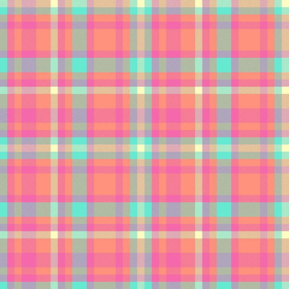 nahtlos Textil- Plaid von Tartan Muster mit ein Stoff Hintergrund Textur überprüfen. vektor