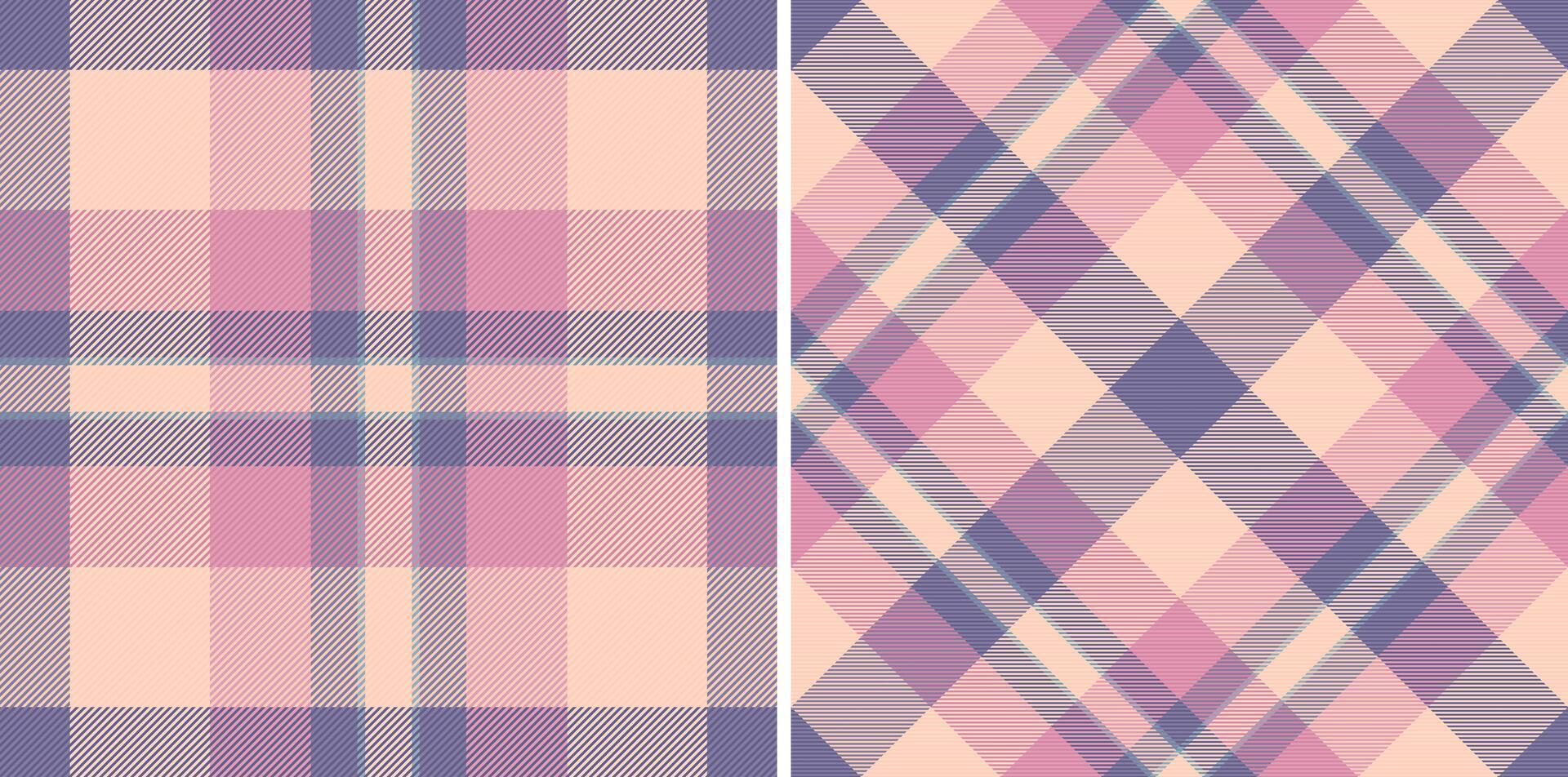 Tartan Plaid Textil- von Textur Stoff nahtlos mit ein prüfen Muster Hintergrund . vektor