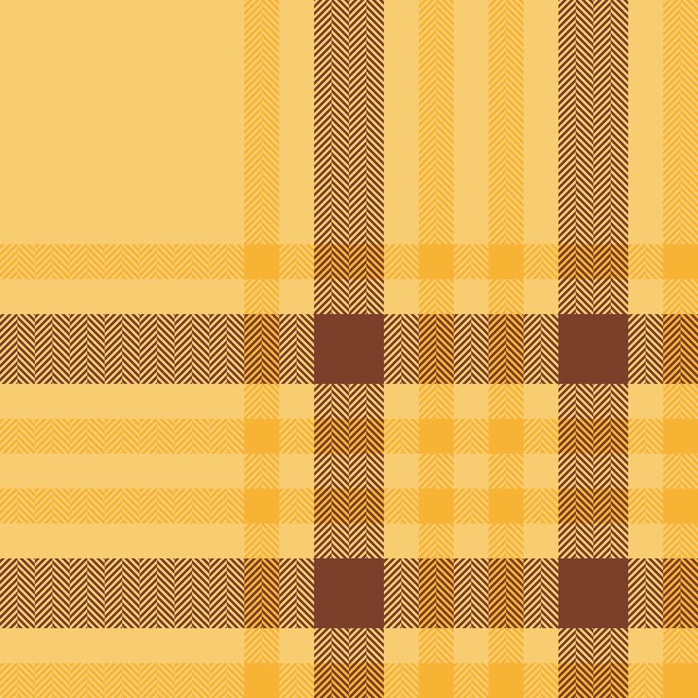 pläd kolla upp mönster i orange och röd färger. sömlös tyg textur. tartan textil- skriva ut. vektor