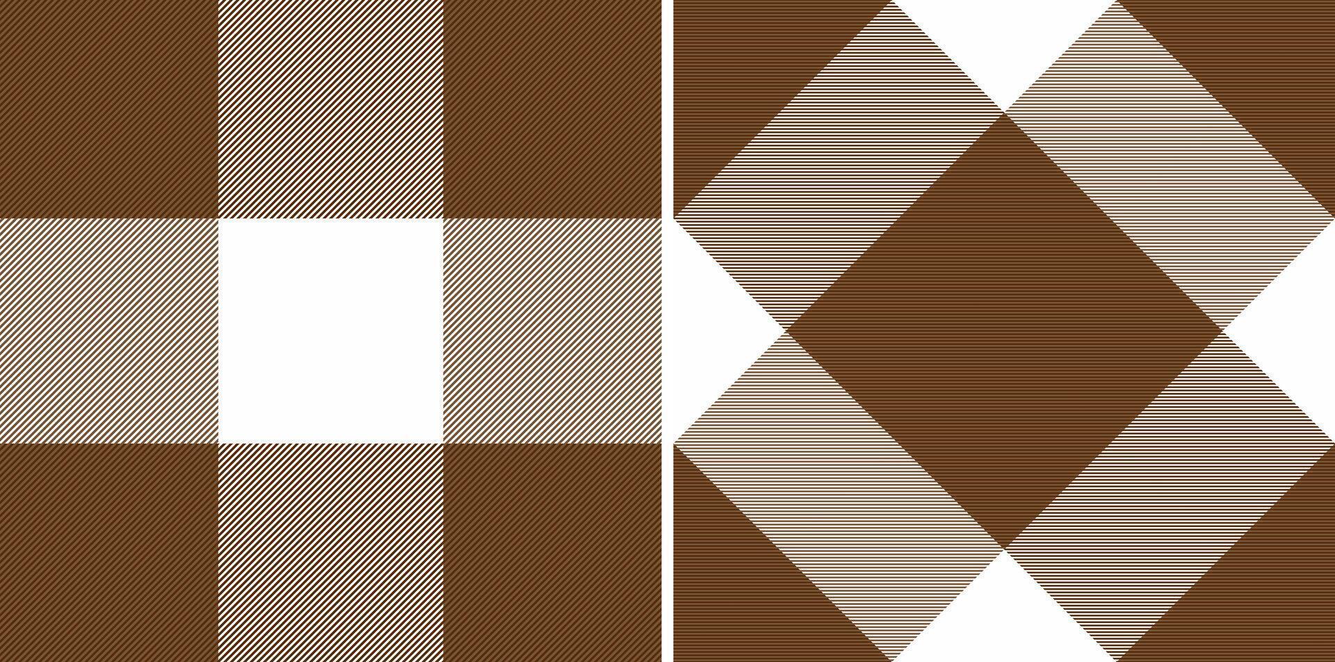 Muster Textur Plaid von Stoff prüfen Hintergrund mit ein Textil- Tartan nahtlos. vektor