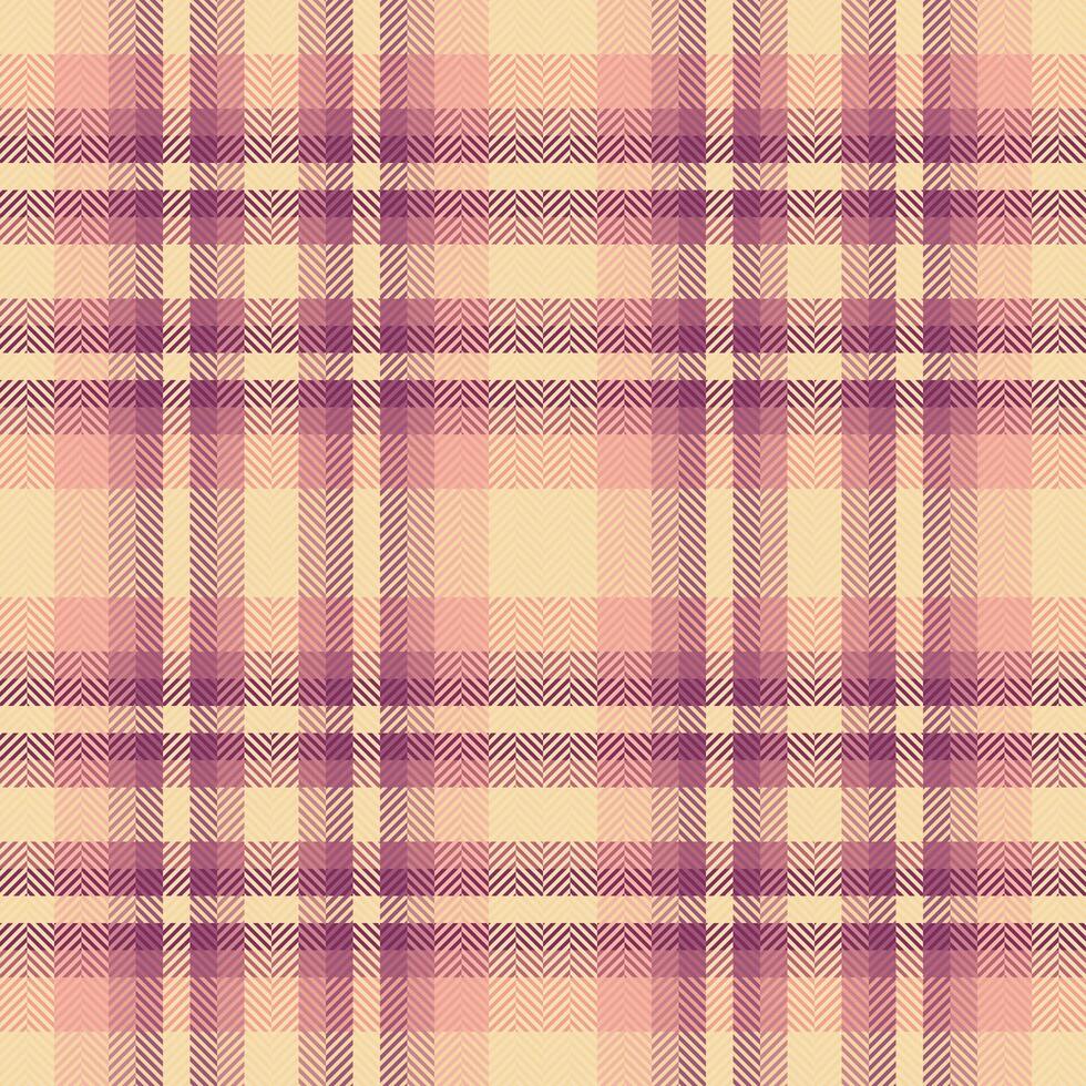 Textil- Hintergrund Muster von Textur prüfen mit ein Plaid Tartan nahtlos Stoff. vektor