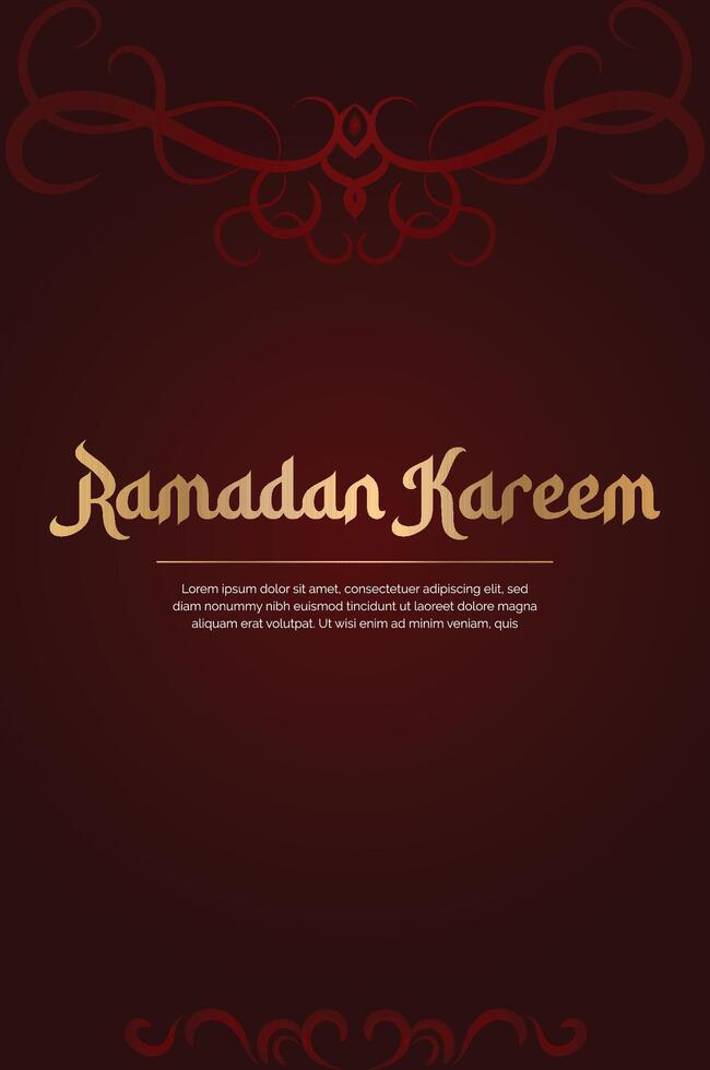 lyx dekorativ bakgrund med gyllene Färg, islamic arabicum eid eller ramadan kareem lyx bakgrund. vektor
