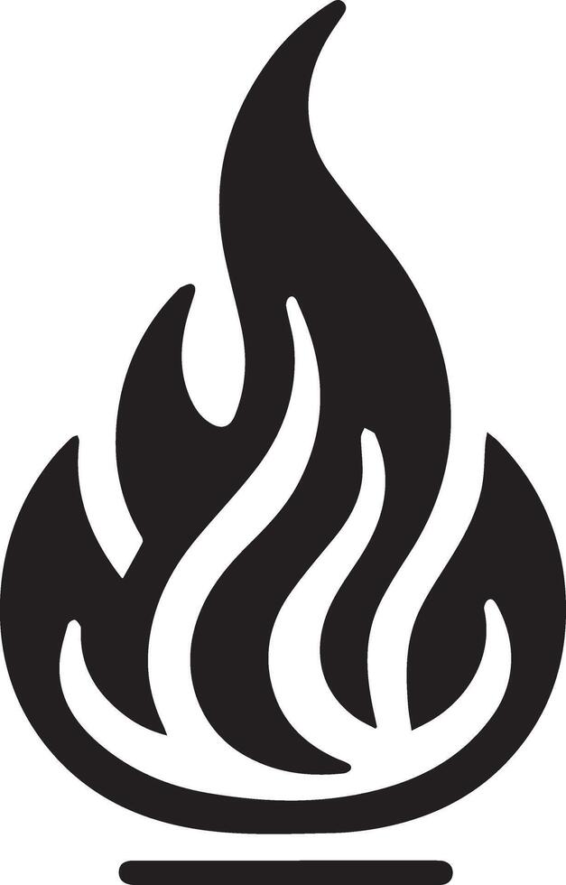 brand flamma ikon konst illustration 11 vektor