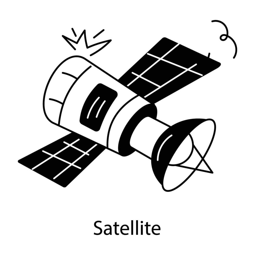 trendige Satellitenkonzepte vektor