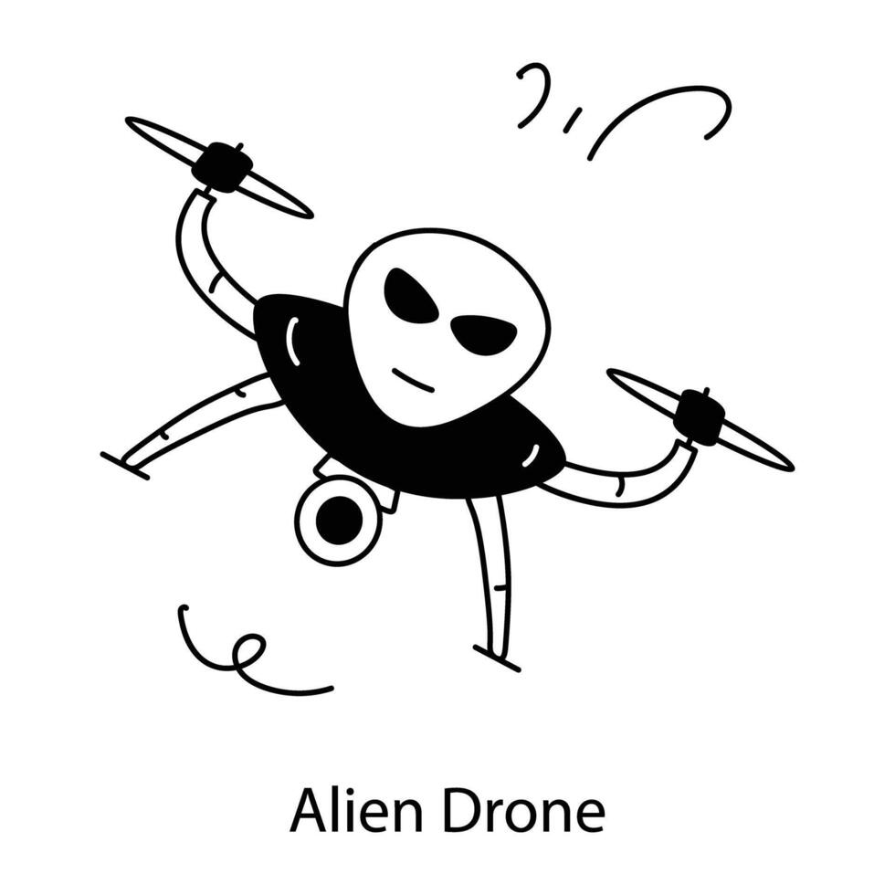 modisch Außerirdischer Drohne vektor