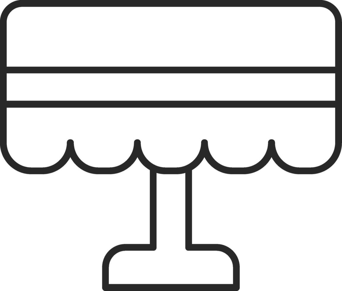 Tabelle Stoff gehäutet gefüllt Symbol vektor