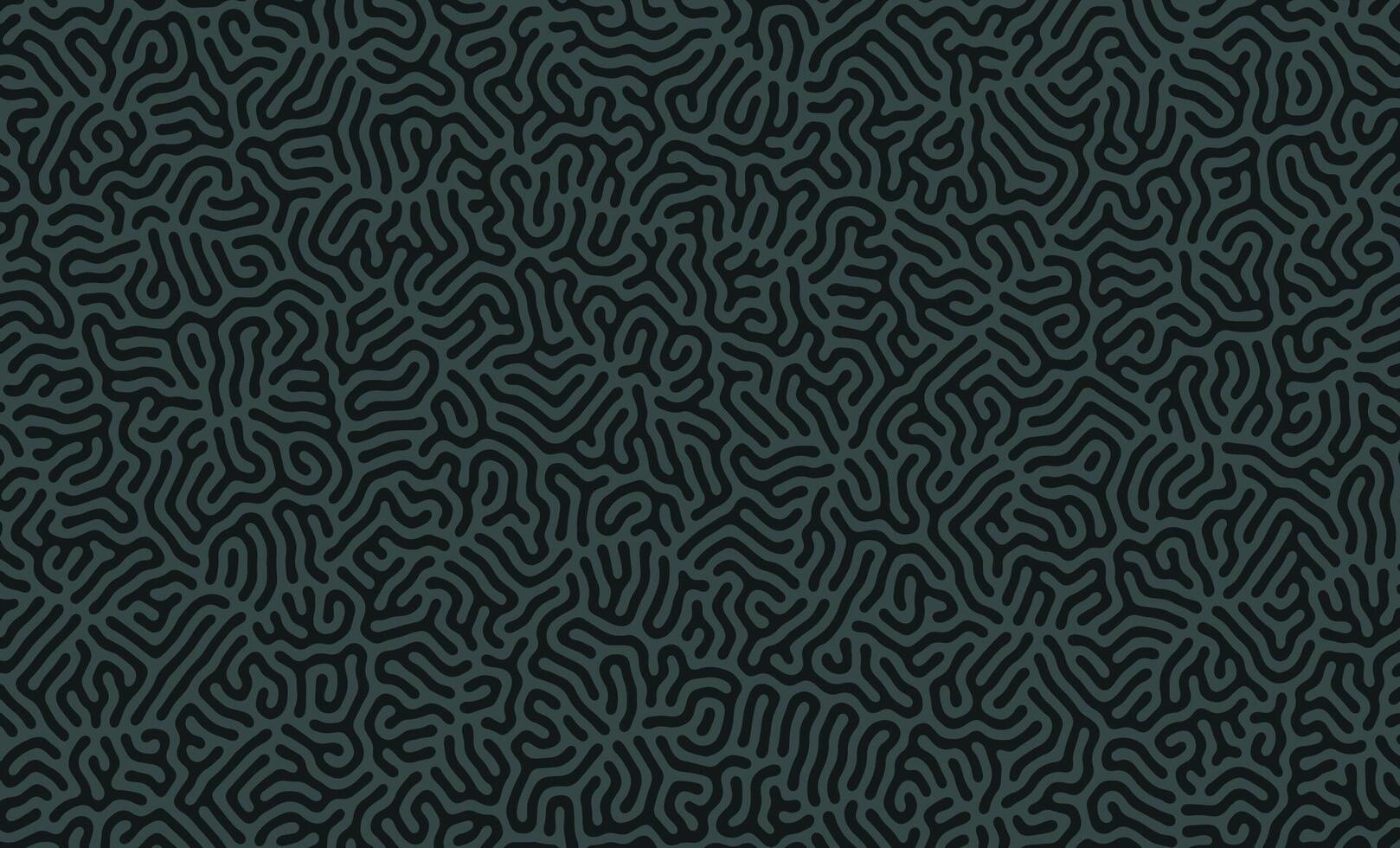 schwarz und Grün turing Muster Struktur oraganisch Linien Hintergrund vektor
