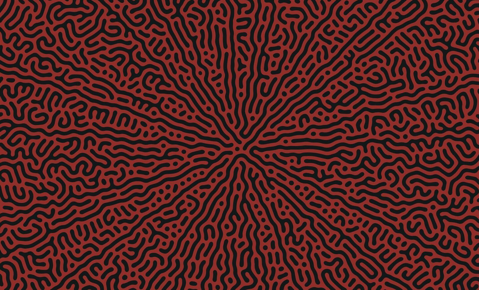 röd och svart turing mönster strukturera oraganisk rader bakgrund vektor
