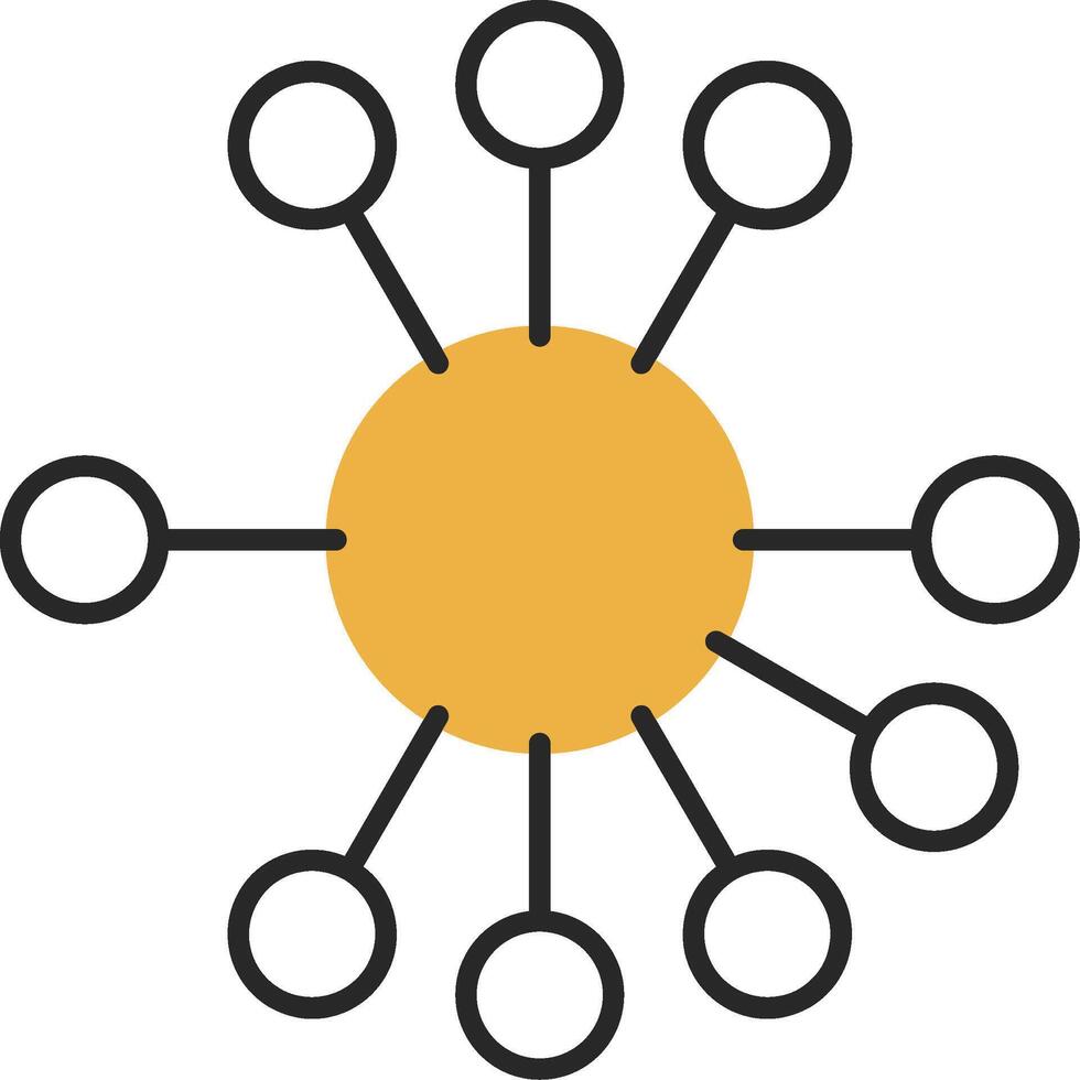 Diagramm gehäutet gefüllt Symbol vektor