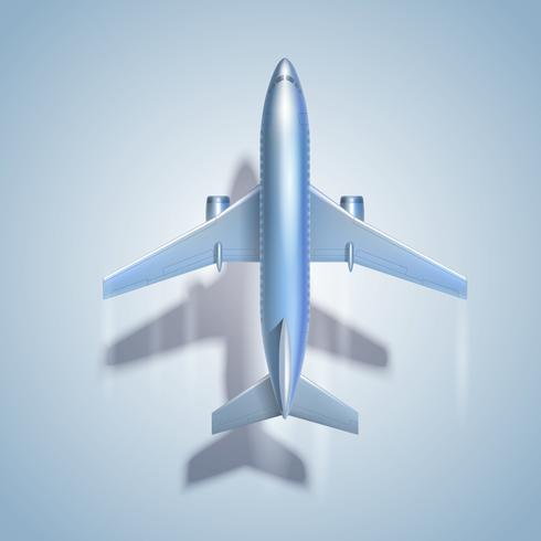 Fliegendes Flugzeug-Symbol vektor