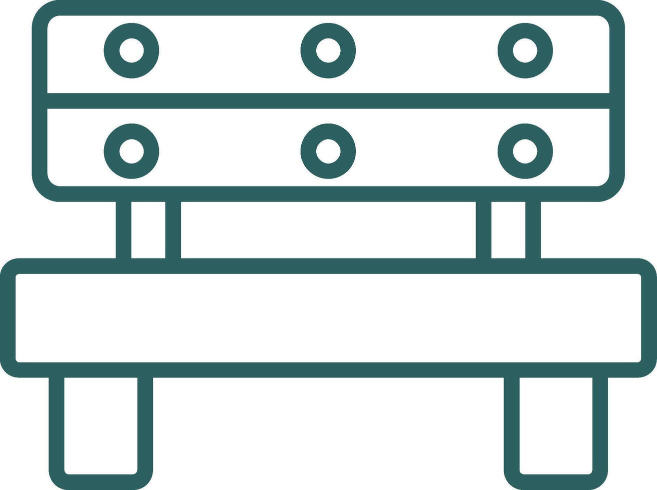 Bank Linie Gradient runden Ecke Symbol vektor