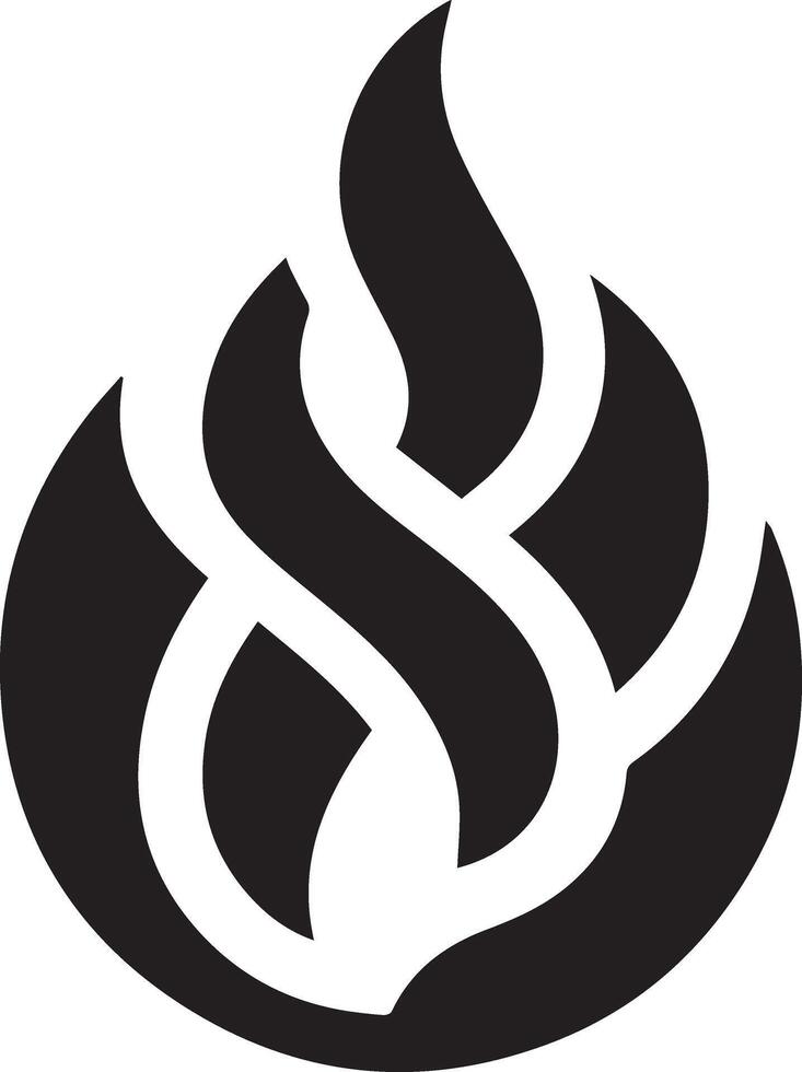 Feuer Flamme Symbol Kunst Illustration 27 vektor