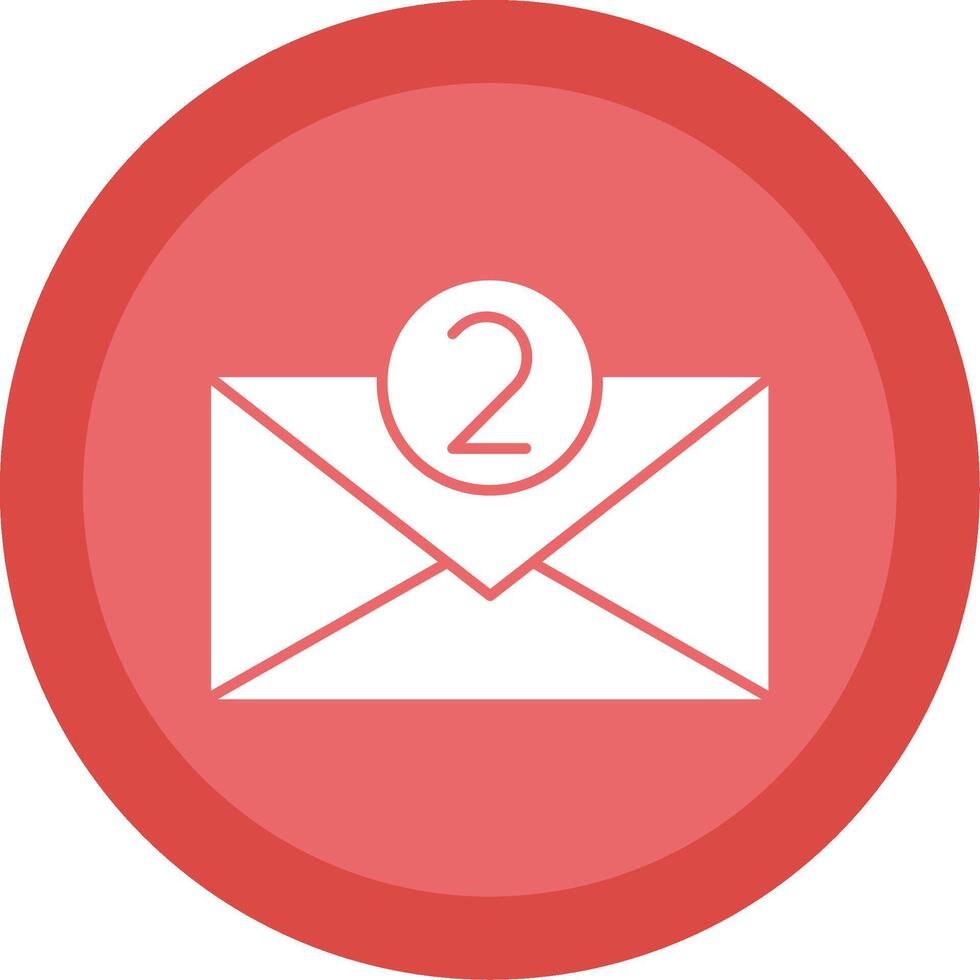 Email Glyphe multi Kreis Symbol vektor