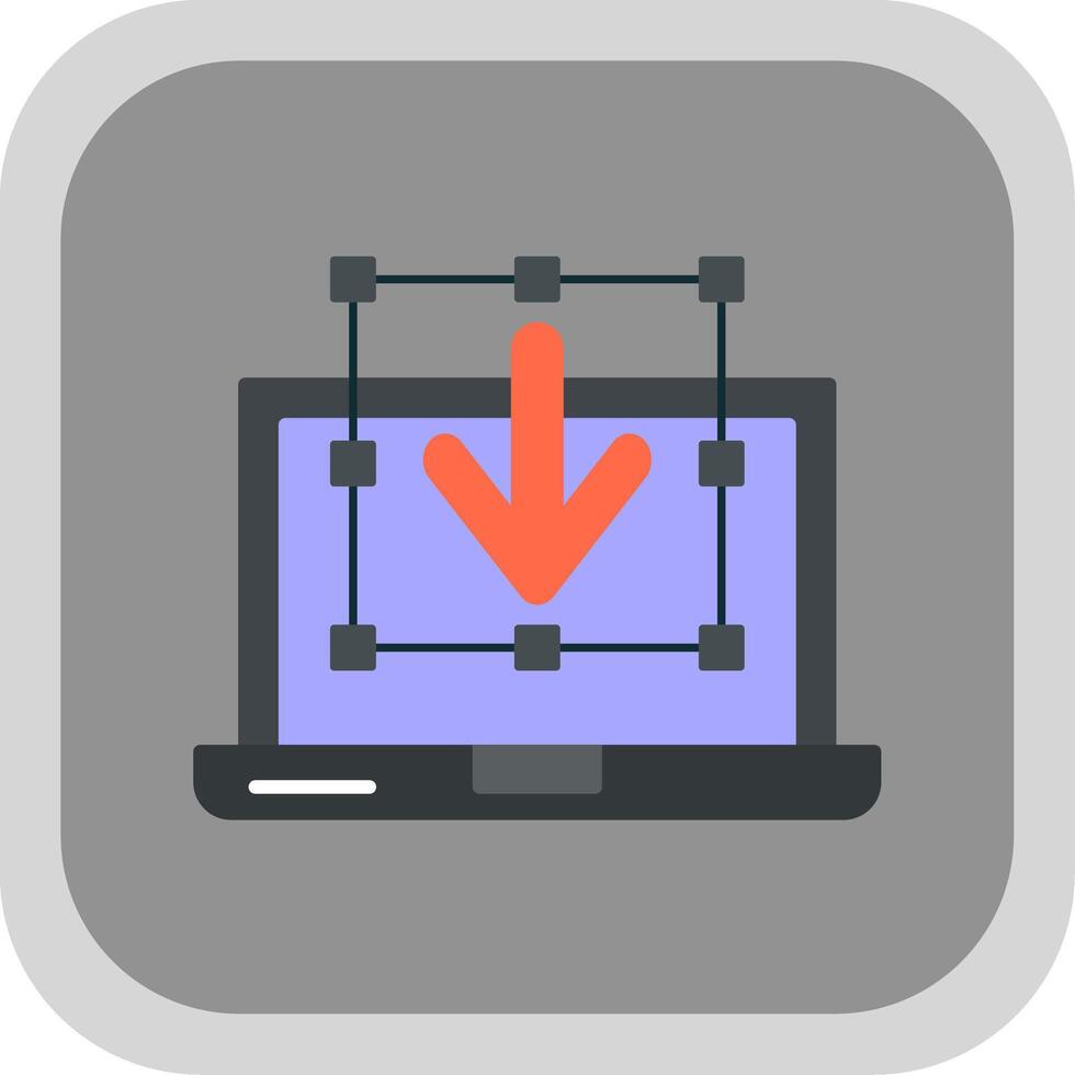 Direkte herunterladen eben runden Ecke Symbol vektor