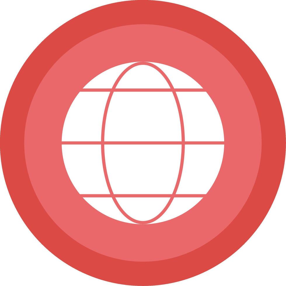 värld glyf mång cirkel ikon vektor