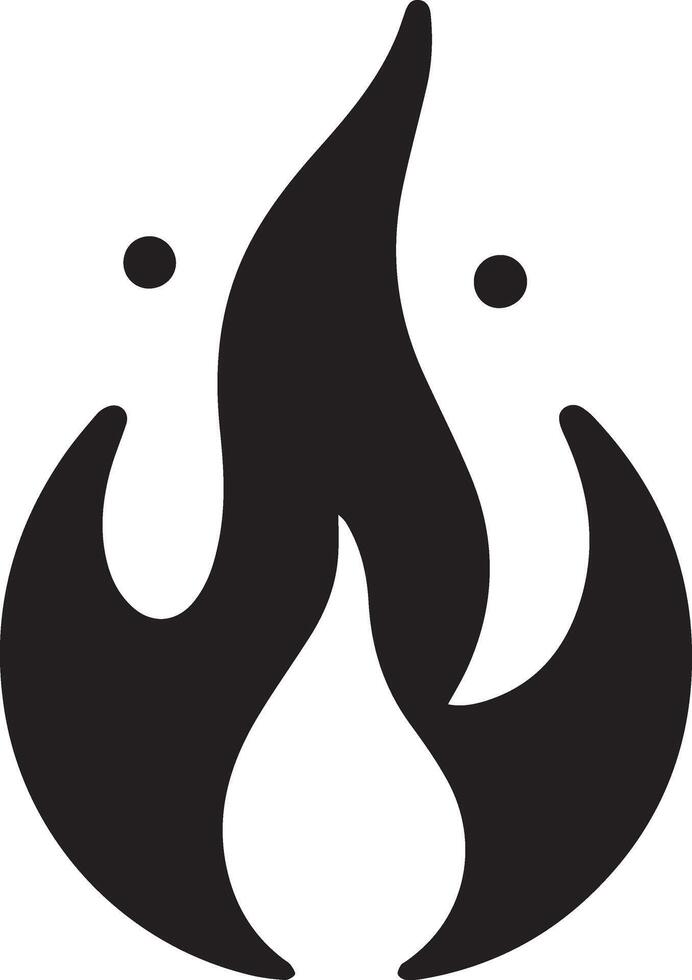 brand flamma ikon konst illustration 13 vektor