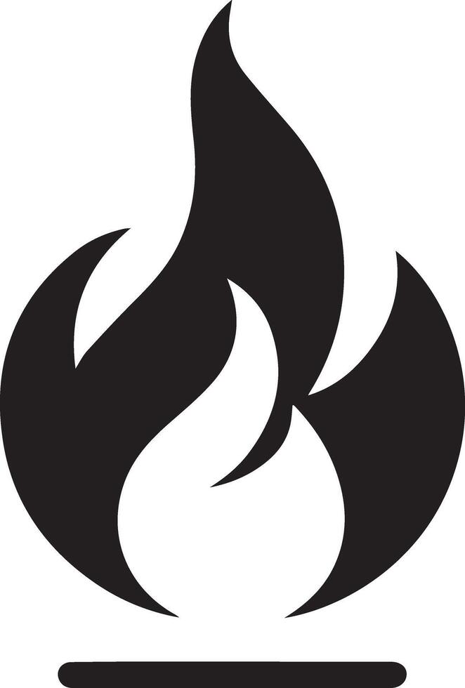 Feuer Flamme Symbol Kunst Illustration 19 vektor