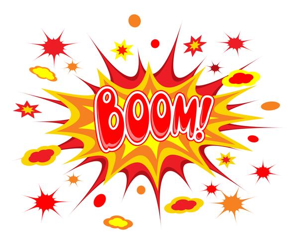 Boom-Comics-Symbol vektor