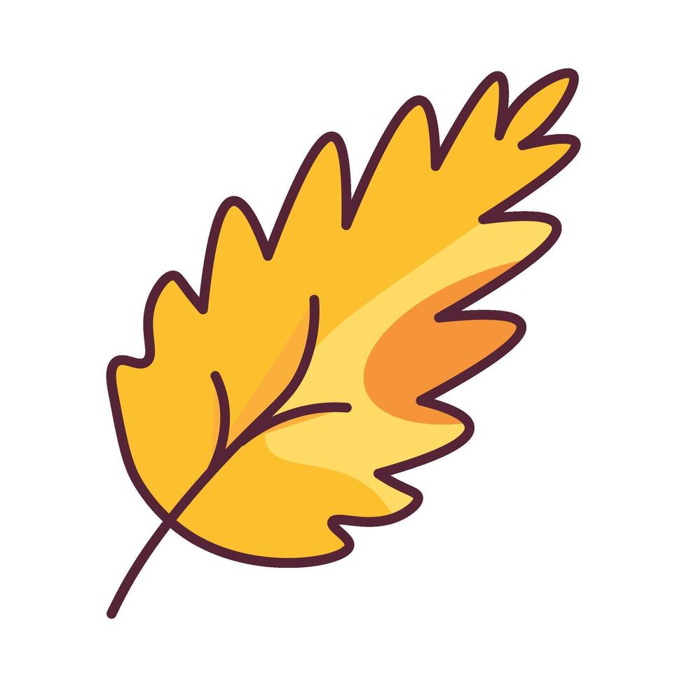 Herbst schön Baum Blatt Laub Illustration vektor