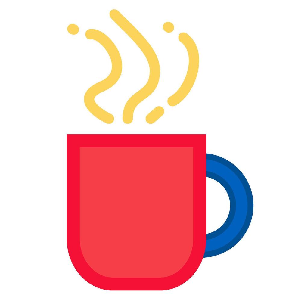 heiß Tee Tasse Symbol Dampf Kaffee Becher vektor