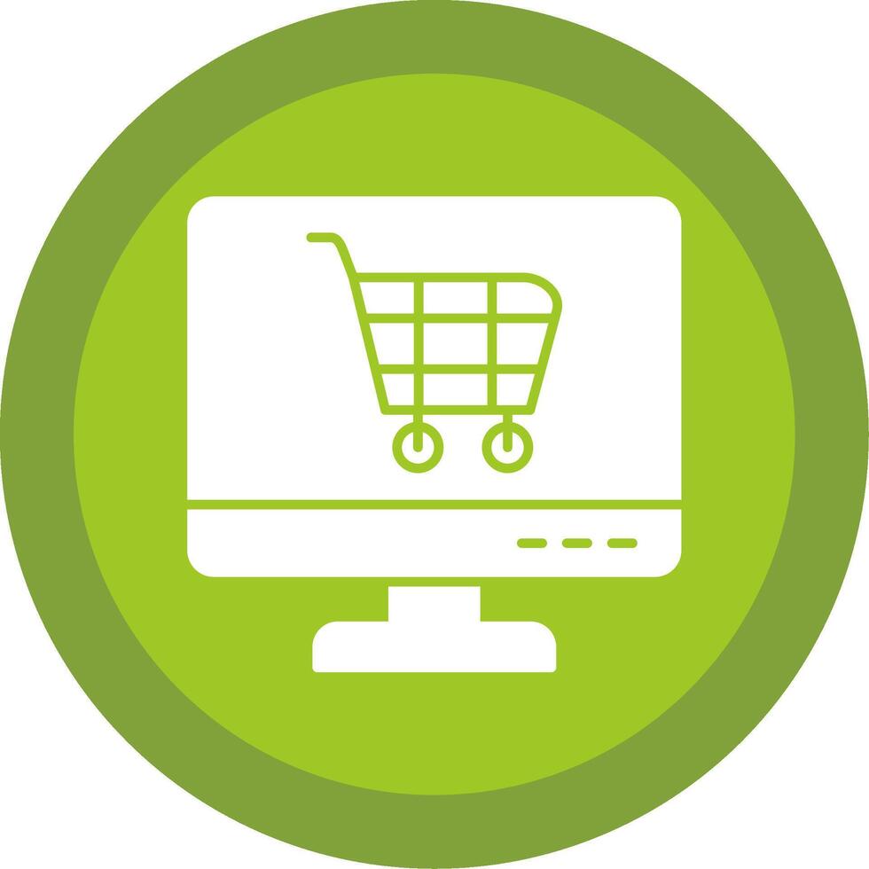 E-Commerce Glyphe multi Kreis Symbol vektor