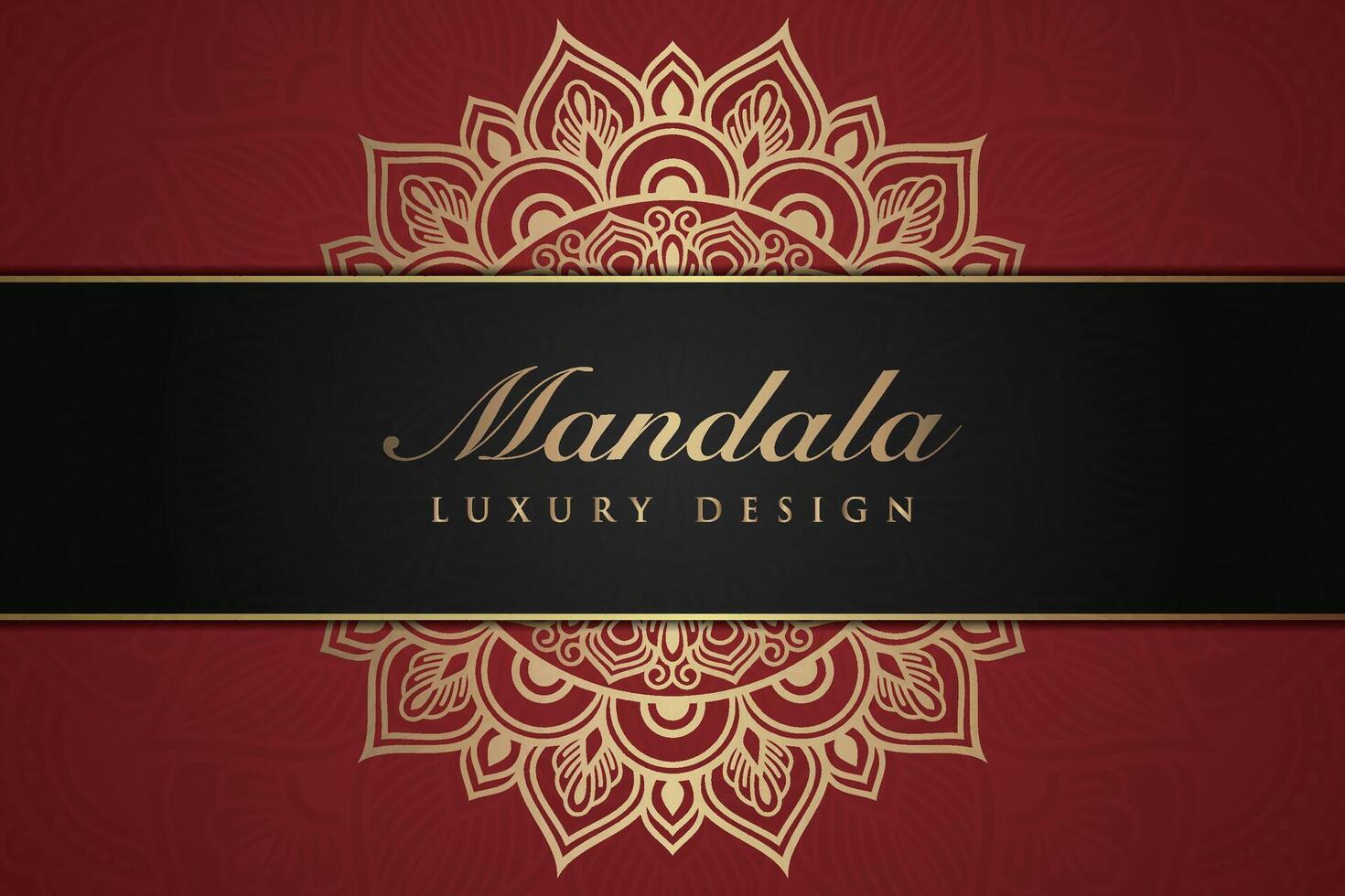 luxuriös Mandala Hintergrund und Banner Design, geeignet zum Design Vorlagen zum Gruß Karten vektor