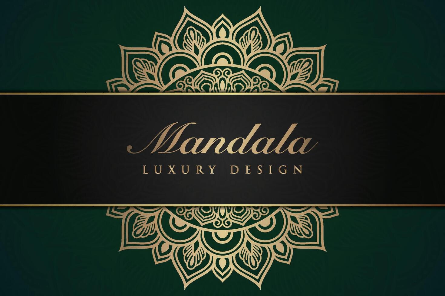 lyxig mandala bakgrund och baner design, lämplig för design mallar för hälsning kort vektor