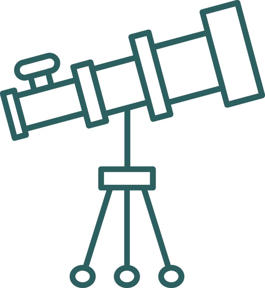 Teleskop Linie Gradient runden Ecke Symbol vektor