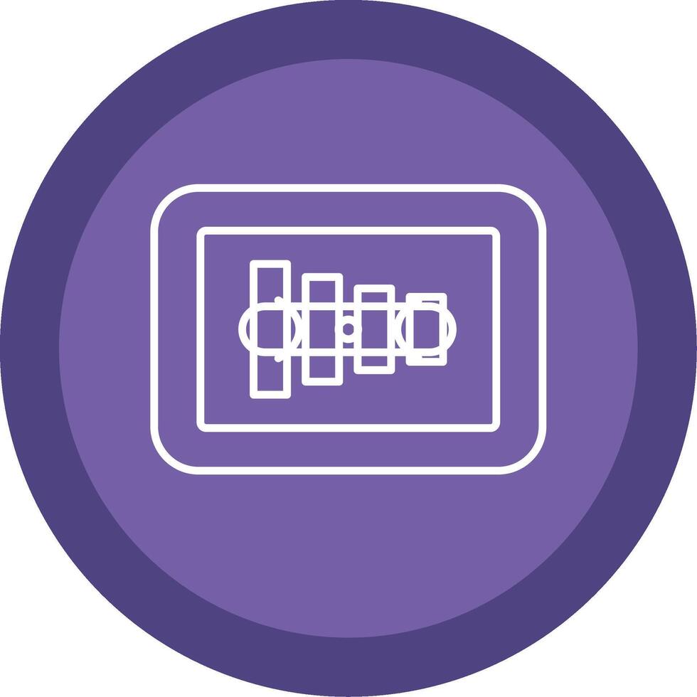 Bar Diagramm Linie multi Kreis Symbol vektor