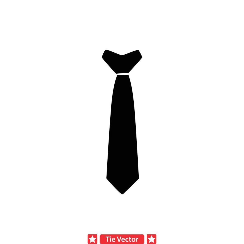 Designer Krawatte Silhouette bündeln hoch Qualität Mode Abbildungen vektor