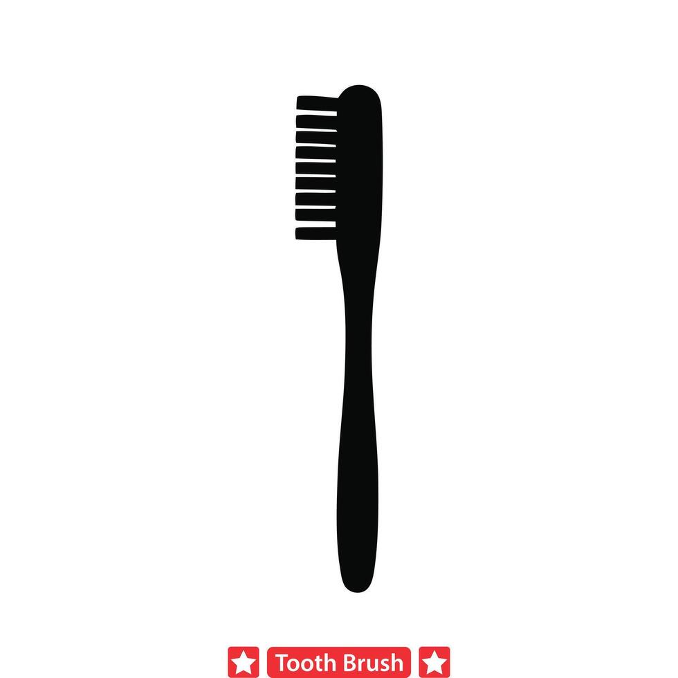 Bürsten Routine Zahnbürste Pack zum Dental Hygiene Abbildungen vektor