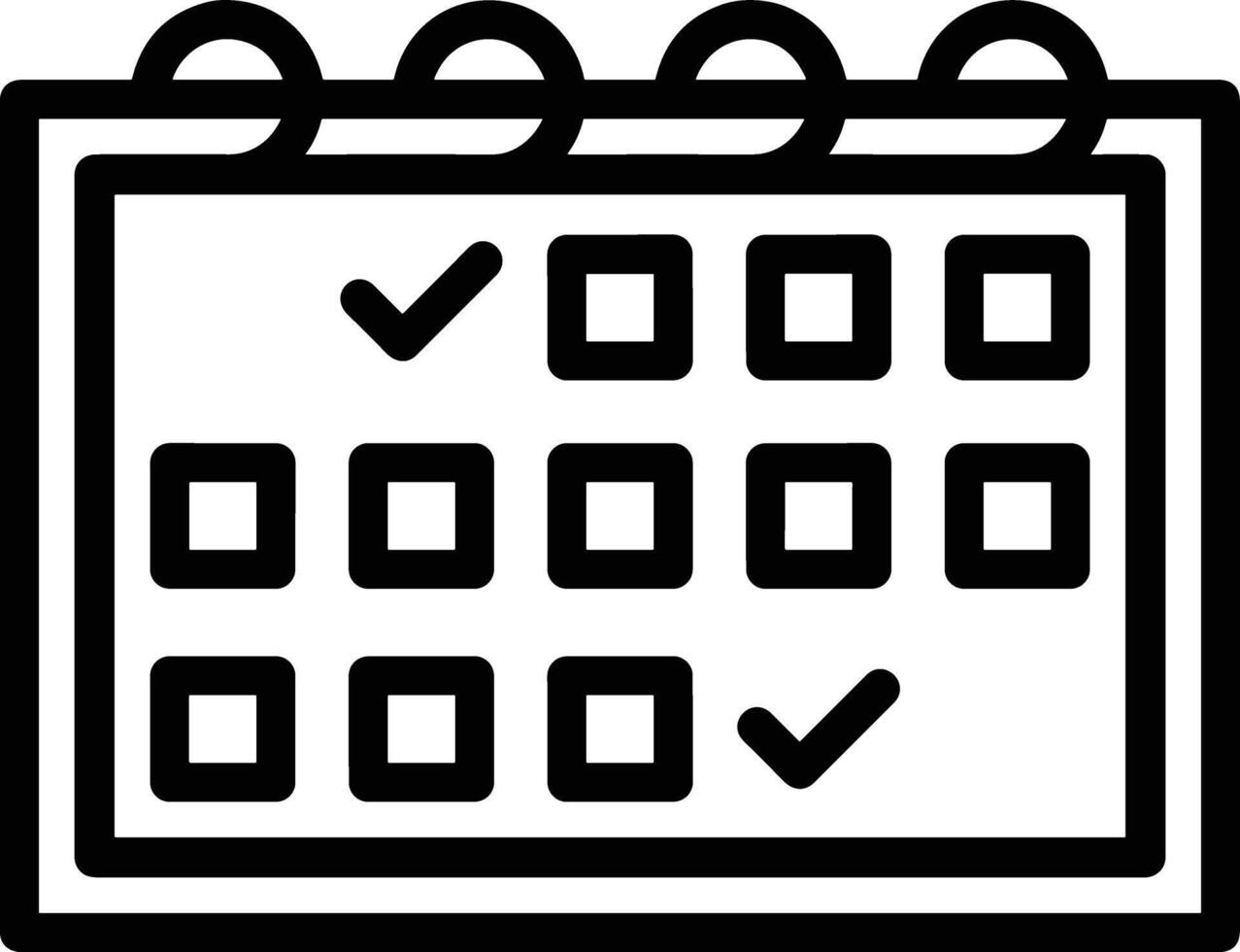 kalender ikon för schema påminnelse symbol bild på de vit bakgrund vektor