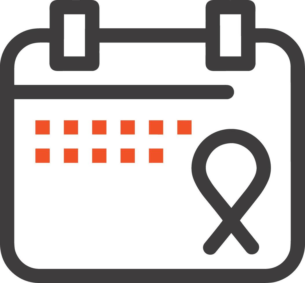 Kalender Symbol zum Zeitplan Erinnerung Symbol Bild auf das Weiß Hintergrund vektor