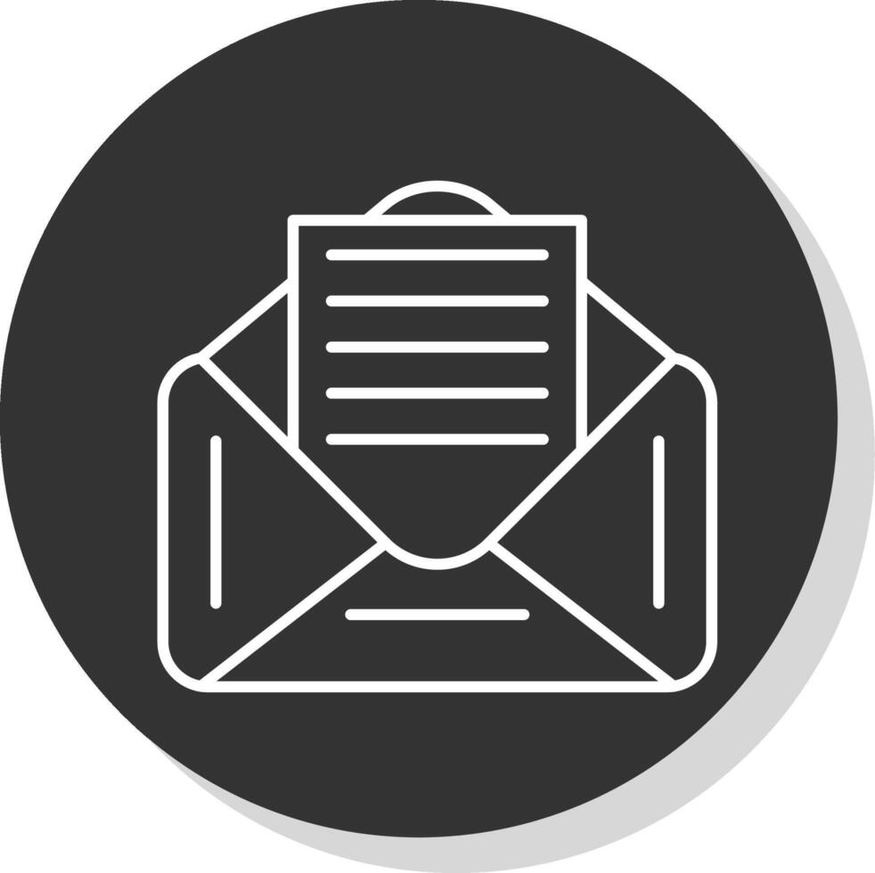 Email Linie grau Kreis Symbol vektor