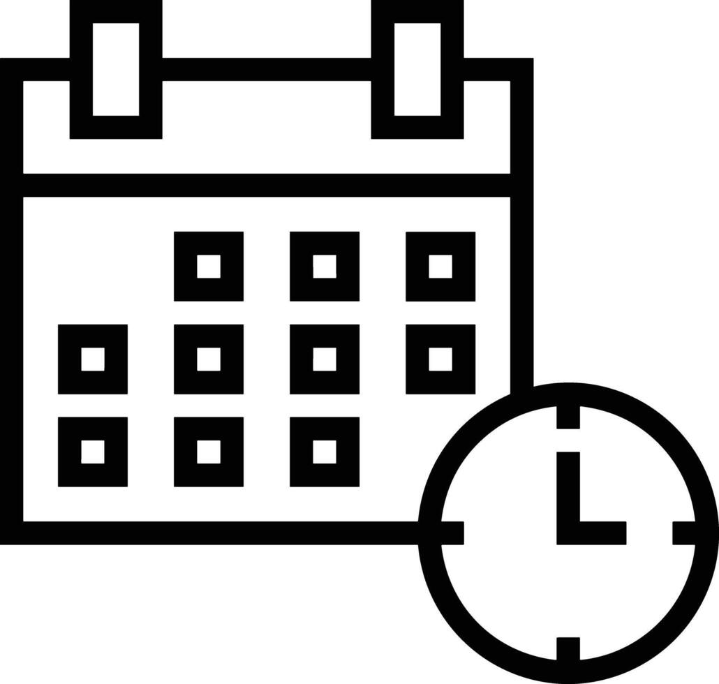 Kalender Symbol zum Zeitplan Erinnerung Symbol Bild auf das Weiß Hintergrund vektor