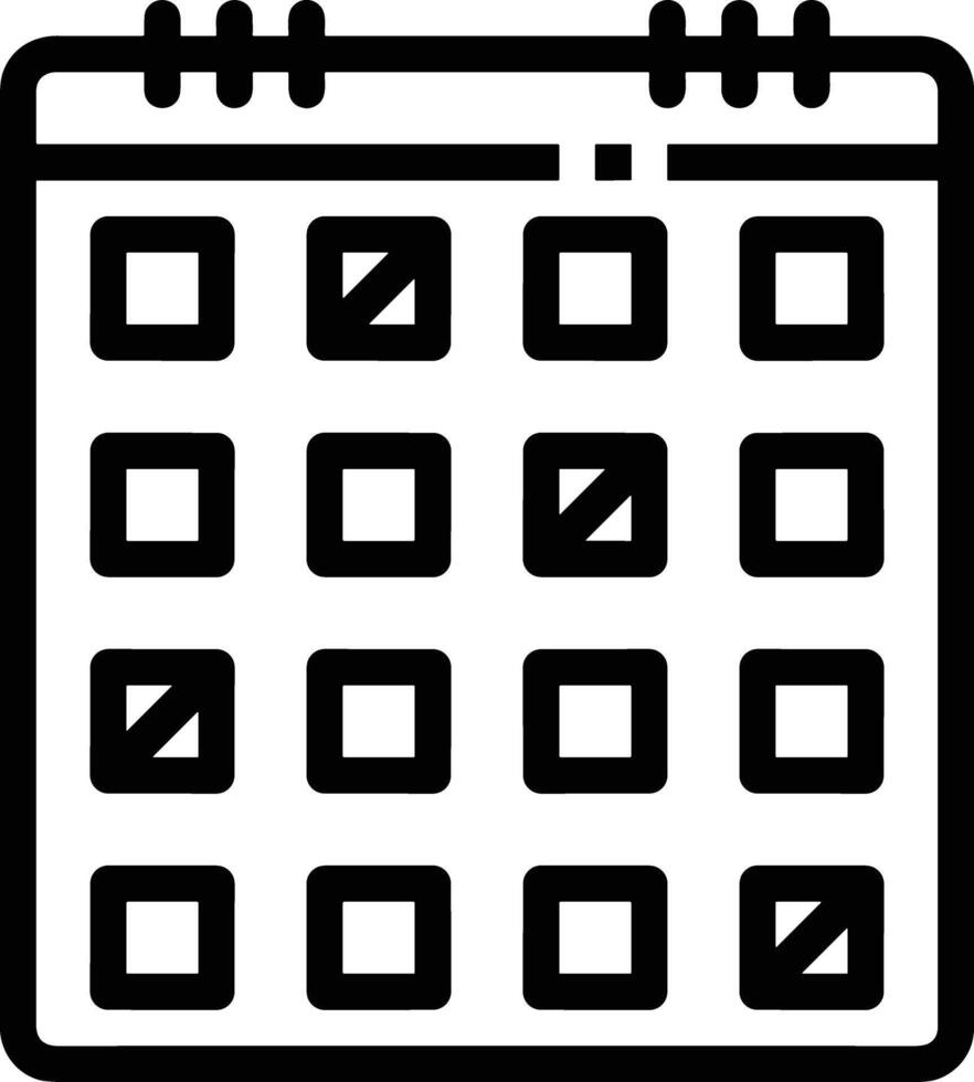 Kalender Symbol zum Zeitplan Erinnerung Symbol Bild auf das Weiß Hintergrund vektor