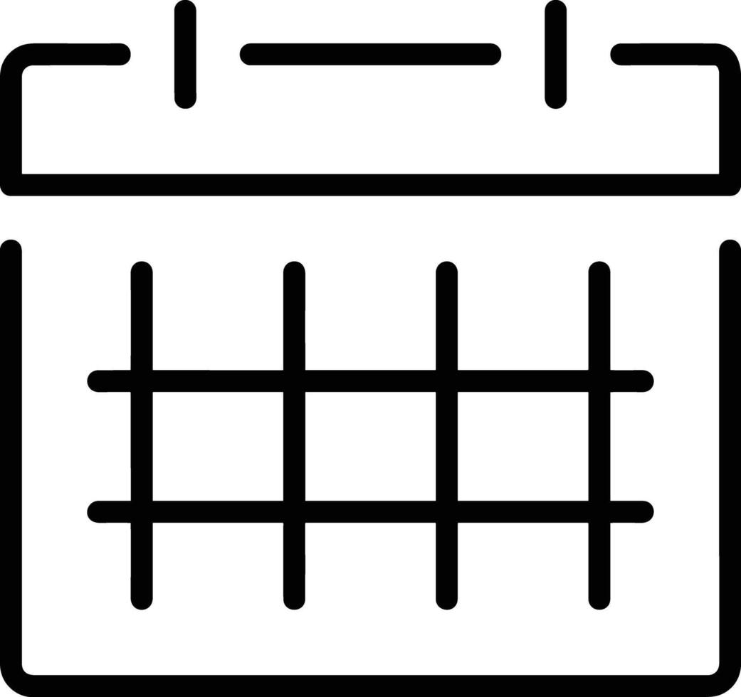 Kalender Symbol zum Zeitplan Erinnerung Symbol Bild auf das Weiß Hintergrund vektor