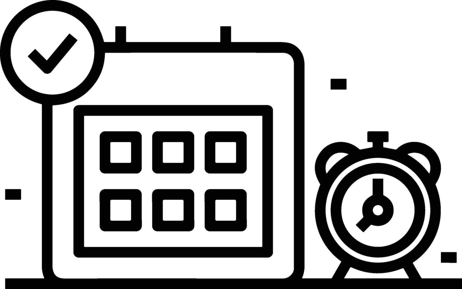 Kalender Symbol zum Zeitplan Erinnerung Symbol Bild auf das Weiß Hintergrund vektor