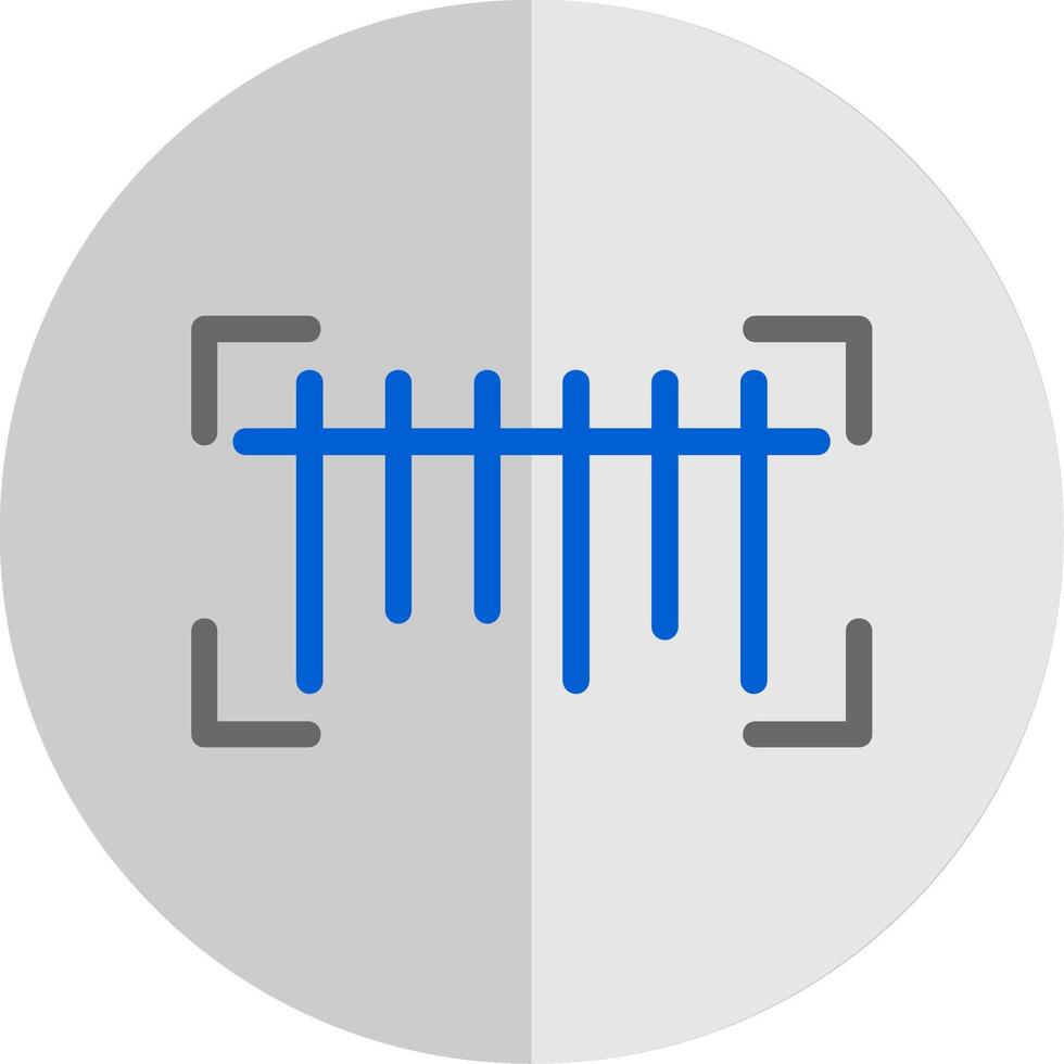 Barcode eben Rahmen Symbol vektor