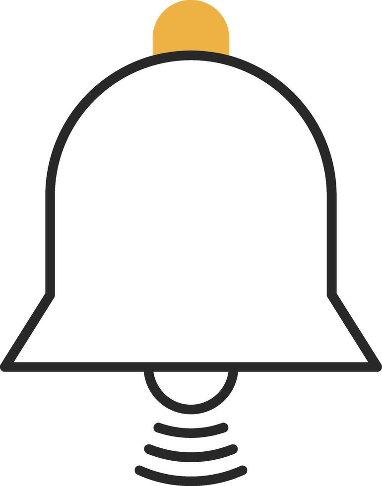 Glocke gehäutet gefüllt Symbol vektor