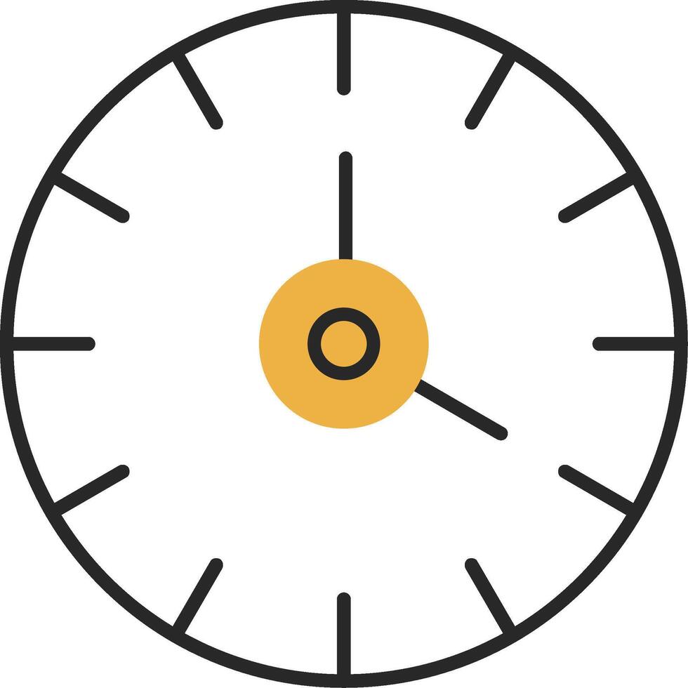 Uhr gehäutet gefüllt Symbol vektor