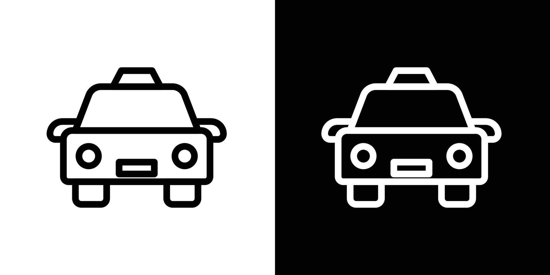 taxi ikon uppsättning vektor