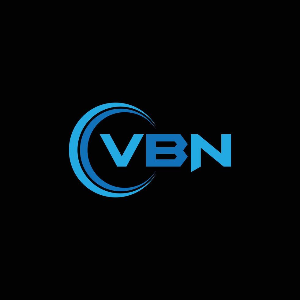 Punkte oder Punkte Brief vbn Technologie Logo Designs Konzept Vorlage Element vektor