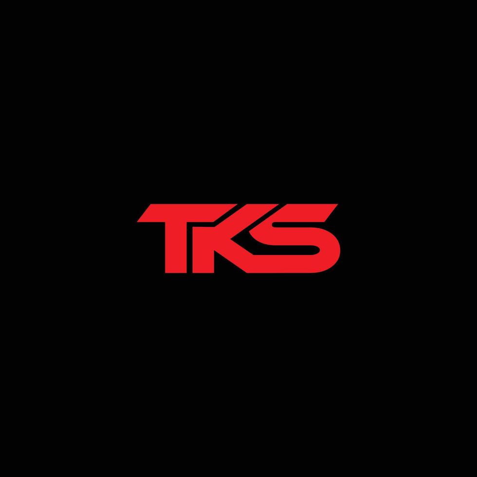 tks Brief Logo kreativ Design vektor